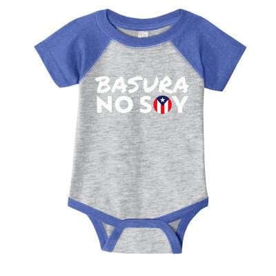 Basura No Soy Puerto Rico Flag IM Not Garbage Infant Baby Jersey Bodysuit