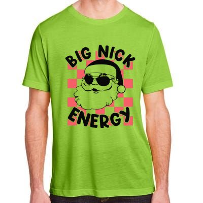 Big Nick Santa Energy Funny Retro Groovy Funny Christmas Adult ChromaSoft Performance T-Shirt