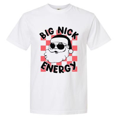 Big Nick Santa Energy Funny Retro Groovy Funny Christmas Garment-Dyed Heavyweight T-Shirt