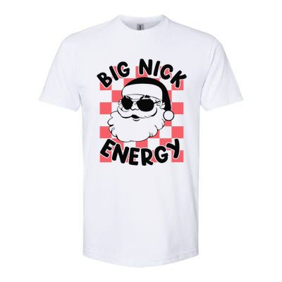 Big Nick Santa Energy Funny Retro Groovy Funny Christmas Softstyle CVC T-Shirt