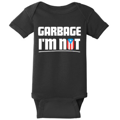 Basura No Soy Puerto Rico Flag Boricua Baby Bodysuit