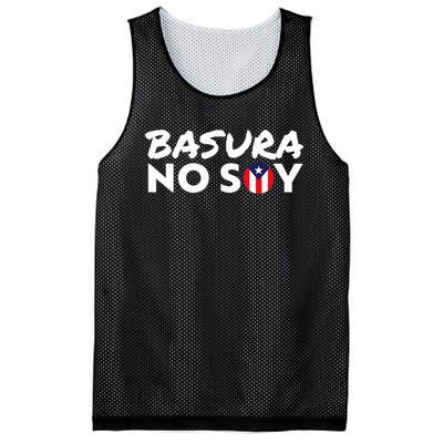 Basura No Soy Puerto Rico Flag IM Not Garbage Spanish 2024 Mesh Reversible Basketball Jersey Tank