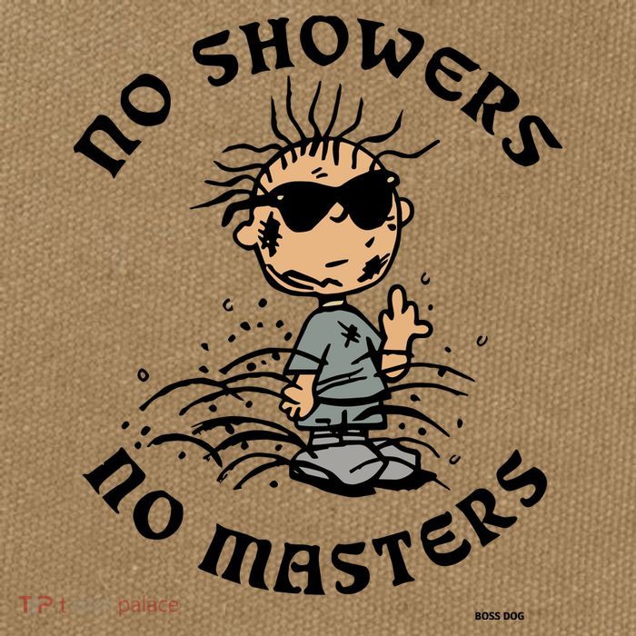 Bosssdog No Showers No Masters Cotton Canvas Backpack