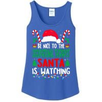 Be Nice To The Occupational Therapist Santa Christmas Funny Gift Ladies Essential Tank