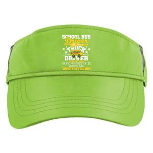 Be Nice To The Bus Driver Funny School Bus Driver Gift Adult Drive Performance Visor