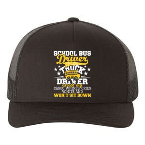 Be Nice To The Bus Driver Funny School Bus Driver Gift Yupoong Adult 5-Panel Trucker Hat