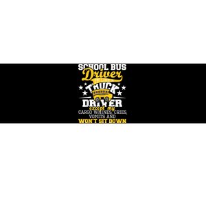 Be Nice To The Bus Driver Funny School Bus Driver Gift Bumper Sticker