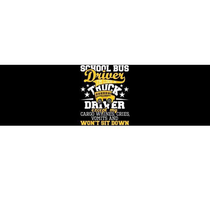 Be Nice To The Bus Driver Funny School Bus Driver Gift Bumper Sticker