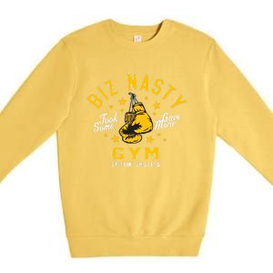 Biz Nasty Took Some Gave More Gym Spittin’ Chiclets Premium Crewneck Sweatshirt