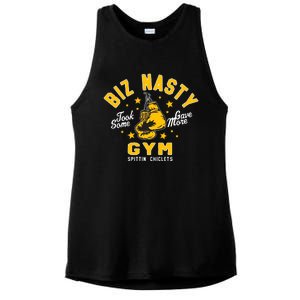 Biz Nasty Took Some Gave More Gym Spittin’ Chiclets Ladies PosiCharge Tri-Blend Wicking Tank