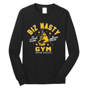 Biz Nasty Took Some Gave More Gym Spittin’ Chiclets Long Sleeve Shirt