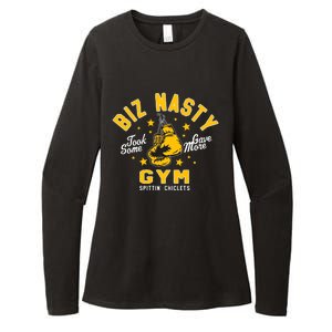 Biz Nasty Took Some Gave More Gym Spittin’ Chiclets Womens CVC Long Sleeve Shirt