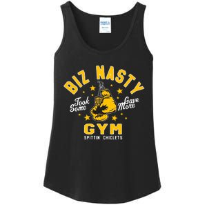 Biz Nasty Took Some Gave More Gym Spittin’ Chiclets Ladies Essential Tank