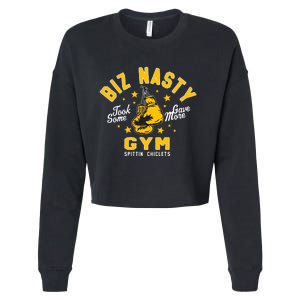 Biz Nasty Took Some Gave More Gym Spittin’ Chiclets Cropped Pullover Crew