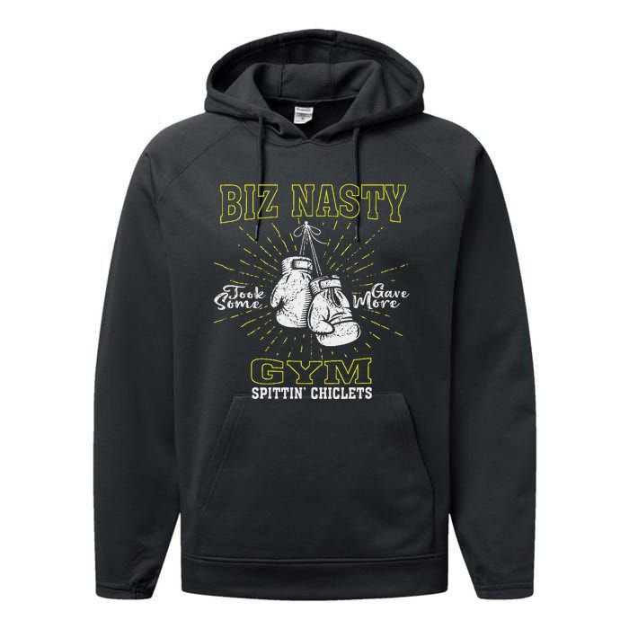 Biz Nasty Took Some Gave More Gym Spittin’ Chiclets Performance Fleece Hoodie