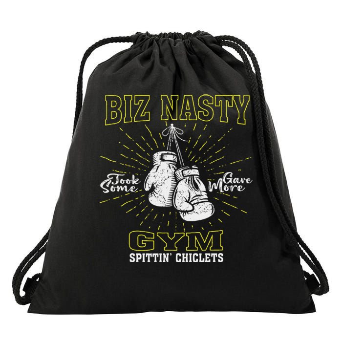 Biz Nasty Took Some Gave More Gym Spittin’ Chiclets Drawstring Bag