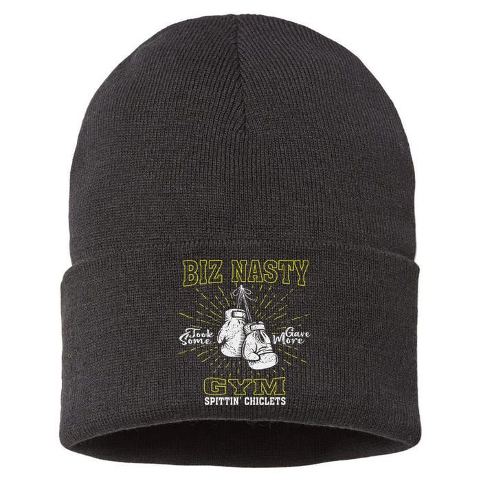 Biz Nasty Took Some Gave More Gym Spittin’ Chiclets Sustainable Knit Beanie