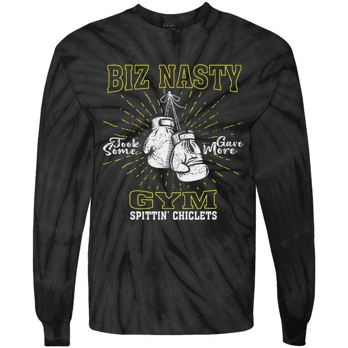 Biz Nasty Took Some Gave More Gym Spittin’ Chiclets Tie-Dye Long Sleeve Shirt