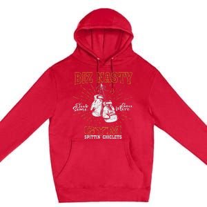 Biz Nasty Took Some Gave More Gym Spittin’ Chiclets Premium Pullover Hoodie