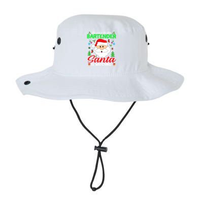 Be Nice To The Bartender Santa Is Watching Funny Xmas Funny Gift Cute Gift Legacy Cool Fit Booney Bucket Hat