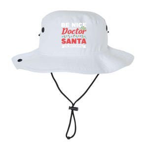 Be Nice To The Doctor Santa Is Watching Gift Legacy Cool Fit Booney Bucket Hat