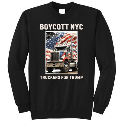 Boycott Nyc Truckers For Trump Sweatshirt