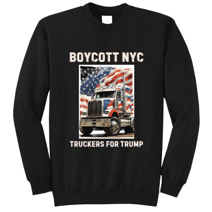 Boycott Nyc Truckers For Trump Tall Sweatshirt