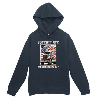 Boycott Nyc Truckers For Trump Urban Pullover Hoodie