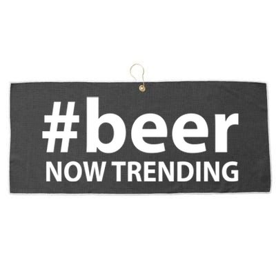 Beer Now Trending Funny Drinking Gift Large Microfiber Waffle Golf Towel