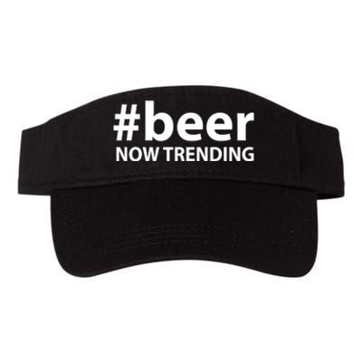 Beer Now Trending Funny Drinking Gift Valucap Bio-Washed Visor