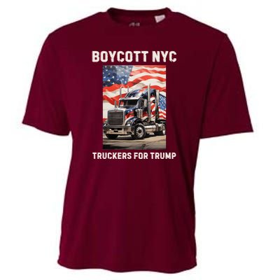 Boycott Nyc Truckers For Trump Cooling Performance Crew T-Shirt