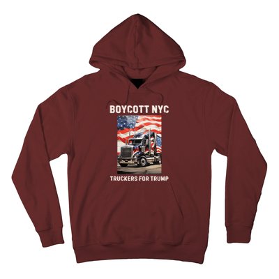 Boycott Nyc Truckers For Trump Hoodie