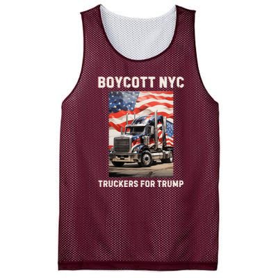 Boycott Nyc Truckers For Trump Mesh Reversible Basketball Jersey Tank