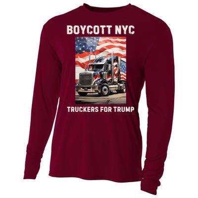 Boycott Nyc Truckers For Trump Cooling Performance Long Sleeve Crew