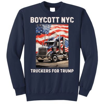 Boycott Nyc Truckers For Trump Sweatshirt