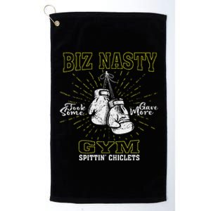 Biz Nasty Took Some Gave More Gym Spittin’ Chiclets Platinum Collection Golf Towel