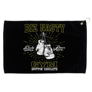 Biz Nasty Took Some Gave More Gym Spittin’ Chiclets Grommeted Golf Towel