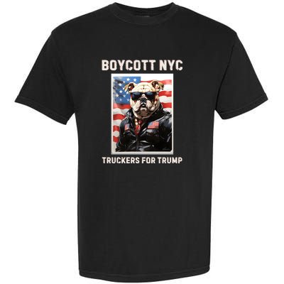 Boycott Nyc Truckers For Trump Garment-Dyed Heavyweight T-Shirt