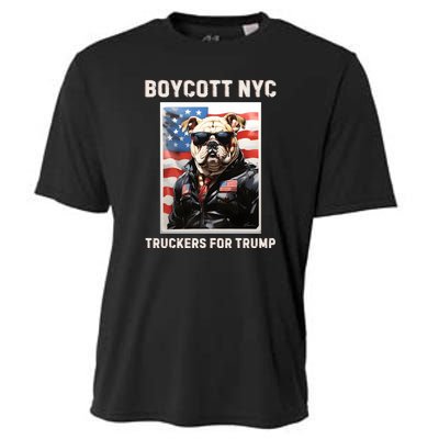 Boycott Nyc Truckers For Trump Cooling Performance Crew T-Shirt