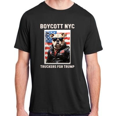 Boycott Nyc Truckers For Trump Adult ChromaSoft Performance T-Shirt