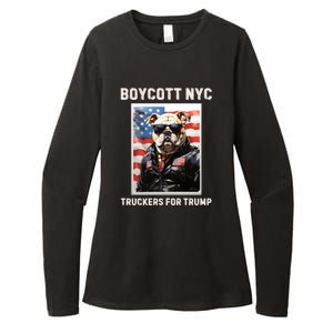 Boycott Nyc Truckers For Trump Womens CVC Long Sleeve Shirt