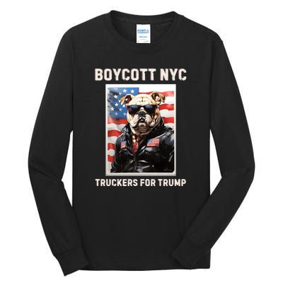 Boycott Nyc Truckers For Trump Tall Long Sleeve T-Shirt