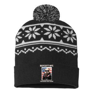 Boycott Nyc Truckers For Trump USA-Made Snowflake Beanie