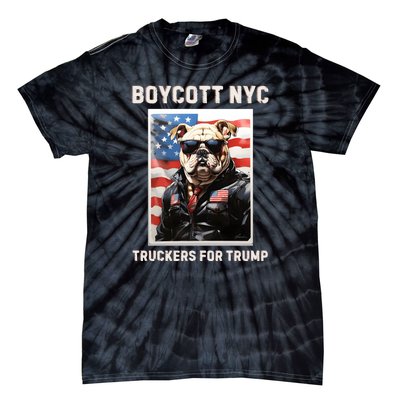 Boycott Nyc Truckers For Trump Tie-Dye T-Shirt