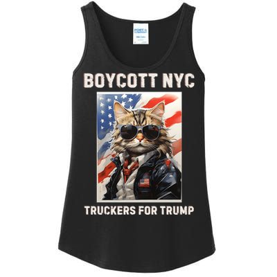 Boycott Nyc Truckers For Trump Ladies Essential Tank