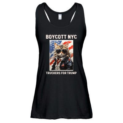 Boycott Nyc Truckers For Trump Ladies Essential Flowy Tank