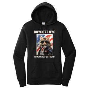 Boycott Nyc Truckers For Trump Women's Pullover Hoodie