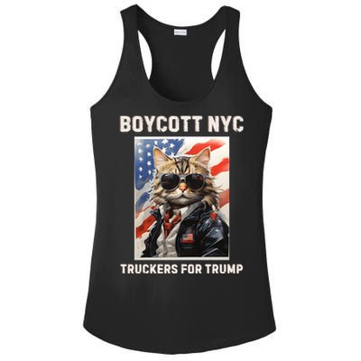 Boycott Nyc Truckers For Trump Ladies PosiCharge Competitor Racerback Tank