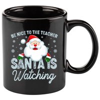 Be Nice To The Teacher Santa Is Watching 11oz C Handle Ceramic Mug