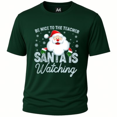 Be Nice To The Teacher Santa Is Watching Performance Shirt